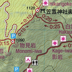 Kasagi-yama 笠置山 Hiking Map (Chubu, Japan) 1:20,000 Preview 2