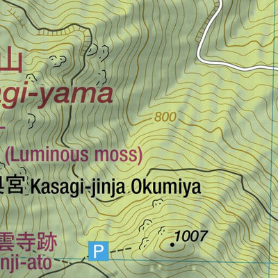 Kasagi-yama 笠置山 Hiking Map (Chubu, Japan) 1:20,000 Preview 3