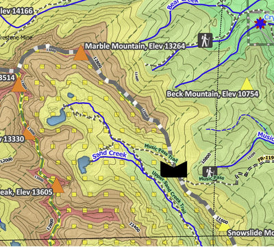 Blanca Peak, CO Exploration Map for Sightseeing Preview 3