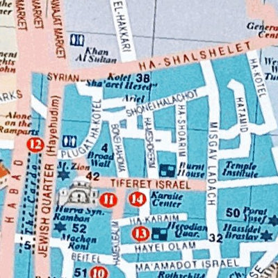 Jerusalem - Old City Tourist Map by Maptastica | Avenza Maps