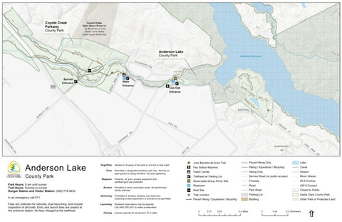 Anderson Lake County Park Guide Map Preview 1
