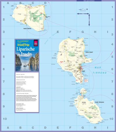 Islandmap Salina, Lipari, Vulcano 2023 Preview 1