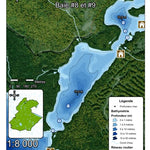 Bathymétrie lac des Passes - Baie #8-9 - zec Rivière-Blanche Preview 1