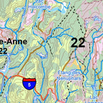 Zone 21 - Secteur Tourilli Reserve Faunique des Laurentides Carte Preview 2