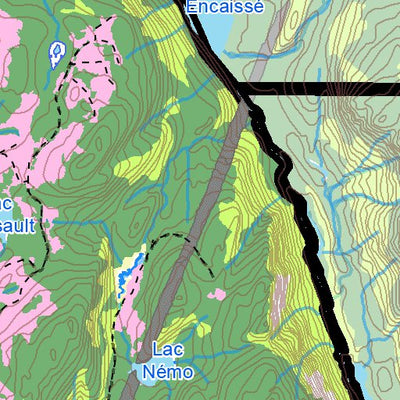 Zone 22 - Secteur Tourilli Reserve Faunique des Laurentides Carte Preview 2