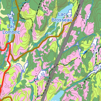 Zone 22 - Secteur Tourilli Reserve Faunique des Laurentides Carte Preview 3