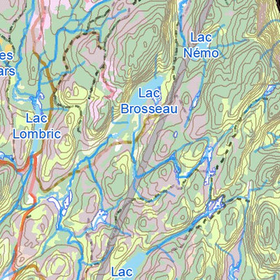 Zone 23 - Secteur Tourilli Reserve Faunique des Laurentides Carte Preview 3