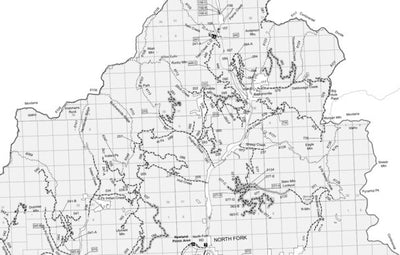 Salmon-Challis NF North Fork RD INSET Motor Vehicle Use Map 2023 Preview 1