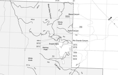 Salmon-Challis NF Lost River RD INSET B Motor Vehicle Use Map West Side 2023 MVUM Preview 1