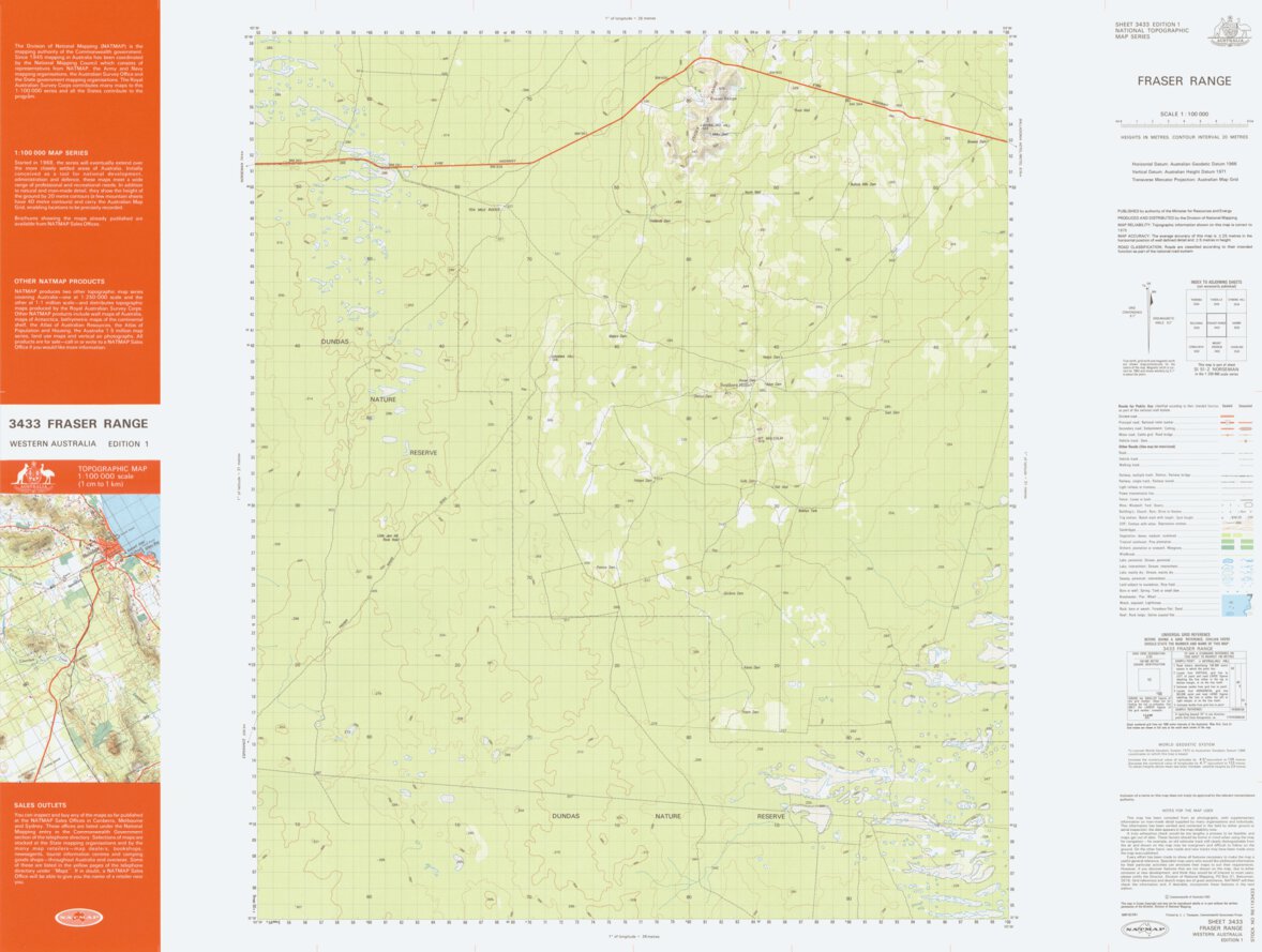 Fraser Range (3433) Map by Geoscience Australia | Avenza Maps