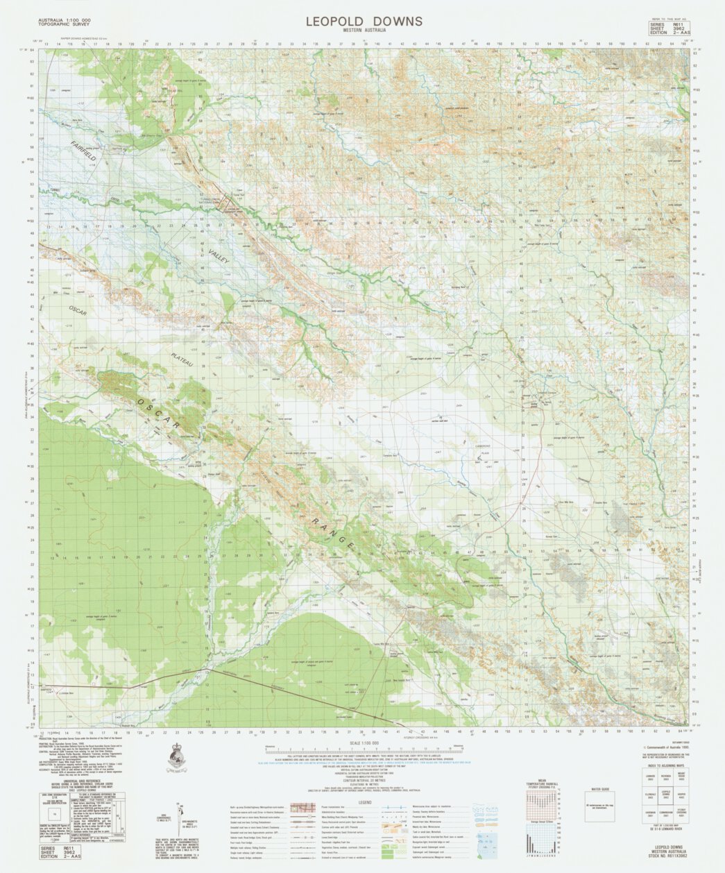 Leopold Downs (3962) Map by Geoscience Australia | Avenza Maps