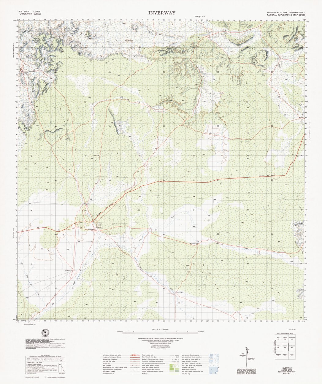 Inverway (4862) Map by Geoscience Australia | Avenza Maps