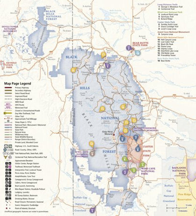 1707 Black Hills Day Hikes (map 00) Preview 1