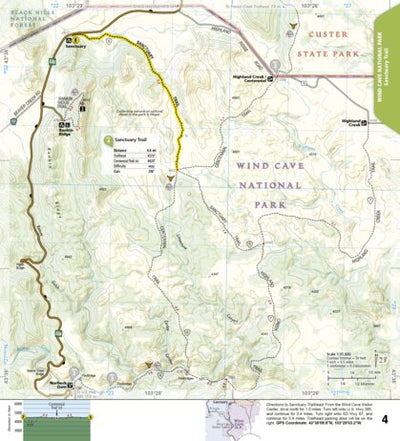 1707 Black Hills Day Hikes (map 02b) Preview 1