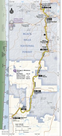1707 Black Hills Day Hikes (map 01b) Preview 1