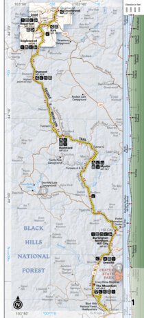 1707 Black Hills Day Hikes (map 01a) Preview 1