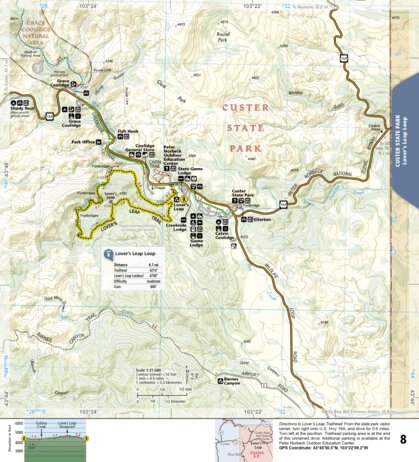 1707 Black Hills Day Hikes (map 06) Preview 1