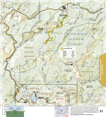 1707 Black Hills Day Hikes (map 12) Preview 1
