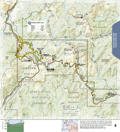 1707 Black Hills Day Hikes (map 07) Preview 1