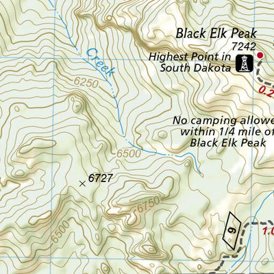 1707 Black Hills Day Hikes (map 07) Preview 3