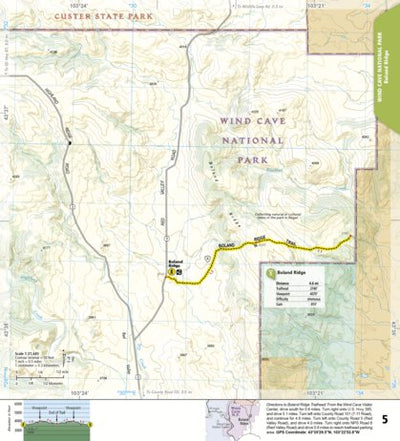 1707 Black Hills Day Hikes (map 05) Preview 1