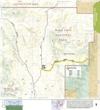 1707 Black Hills Day Hikes (map 05) Preview 1
