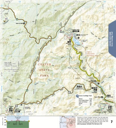 1707 Black Hills Day Hikes (map 08) Preview 1