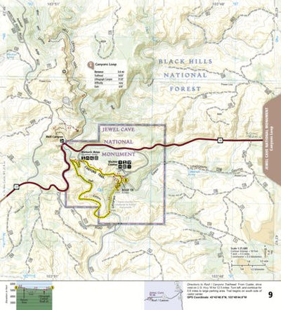 1707 Black Hills Day Hikes (map 09) Preview 1