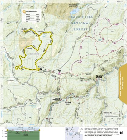 1707 Black Hills Day Hikes (map 14) Preview 1