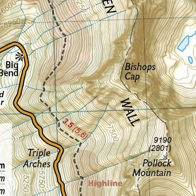 1708 Glacier Day Hikes (map 12) Preview 3