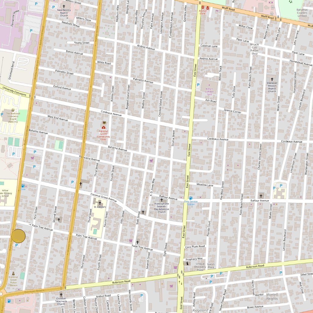New Providence, Bahamas - Bus Route 16 Map by Bahama Atlas | Avenza Maps