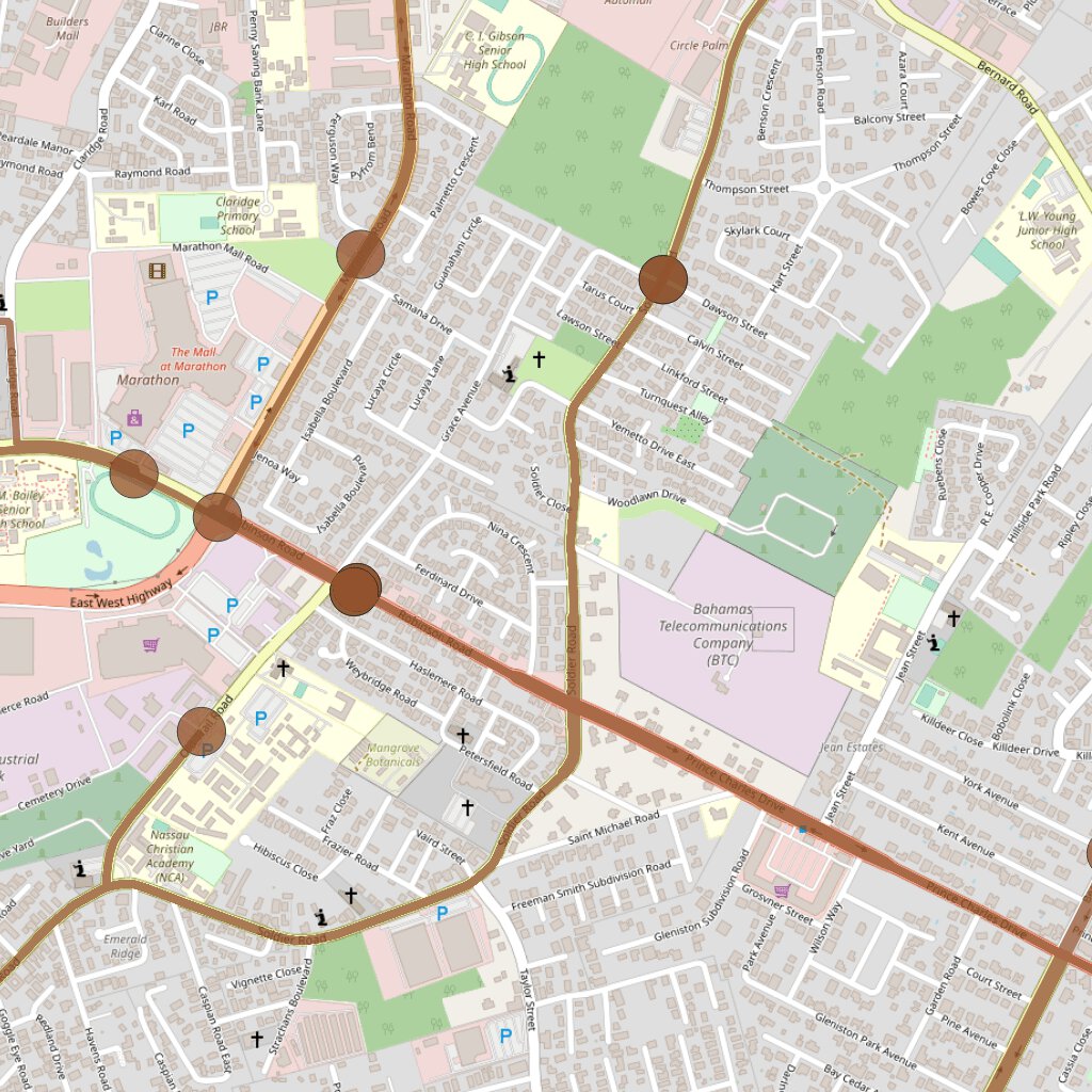 New Providence, Bahamas - Bus Route 17A Map by Bahama Atlas | Avenza Maps