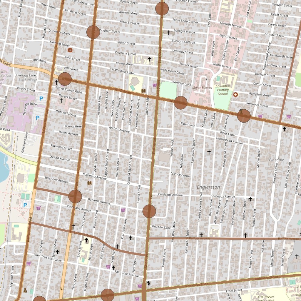 New Providence, Bahamas - Bus Route 17A Map by Bahama Atlas | Avenza Maps