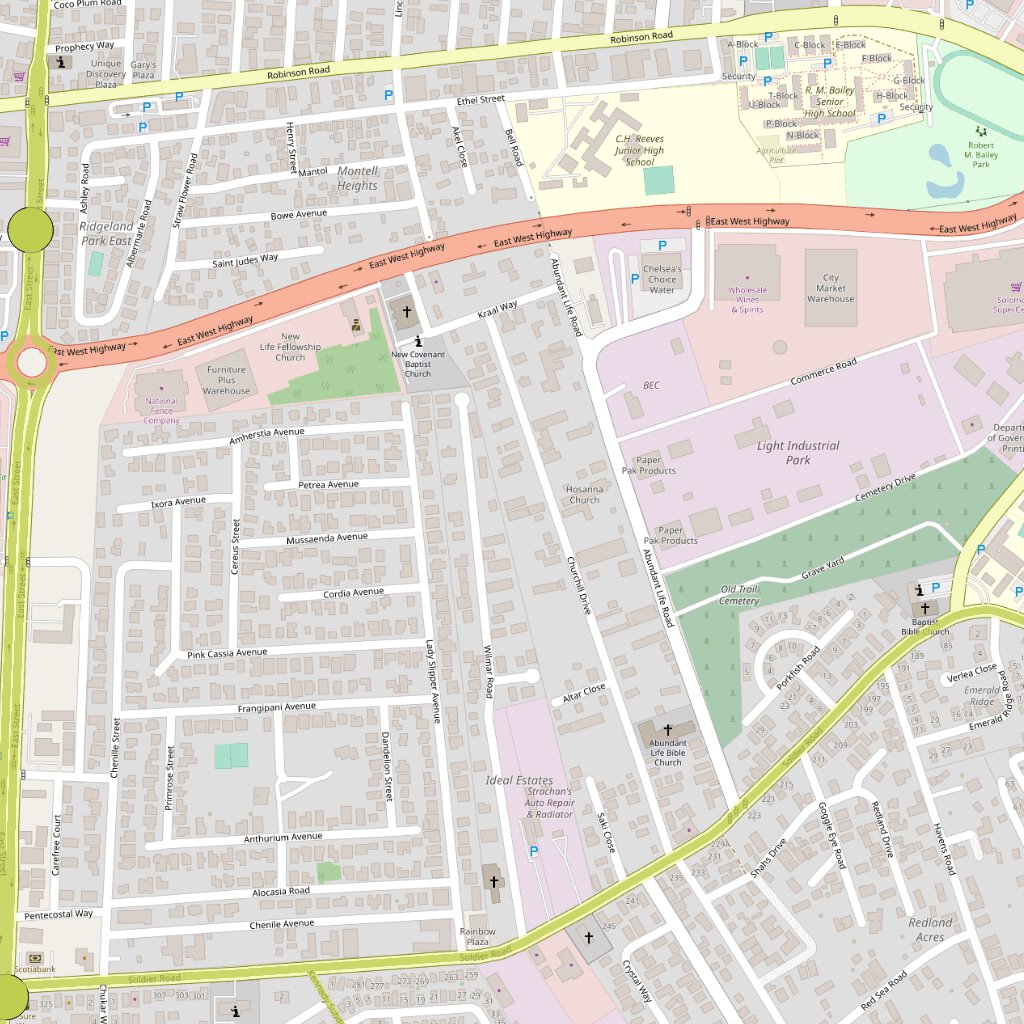 New Providence, Bahamas - Bus Route 21A Map by Bahama Atlas | Avenza Maps