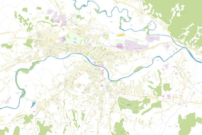 Kraljevo (Serbia) Street Map Preview 1