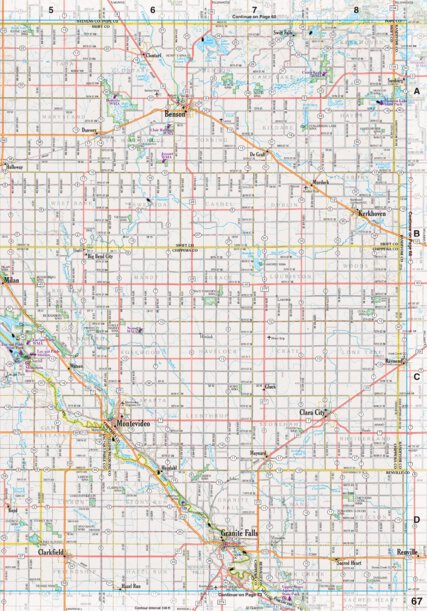 Minnesota Atlas & Gazetteer Page 67 Preview 1