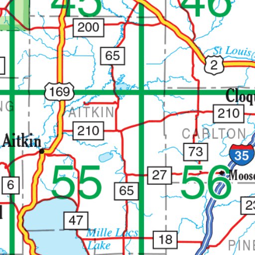 Gary Mn Map Minnesota Atlas & Gazetteer Overview Map by Garmin | Avenza Maps