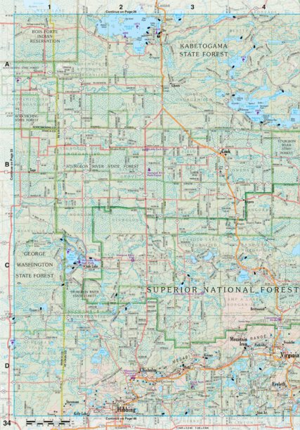 Minnesota Atlas & Gazetteer Page 34 Preview 1