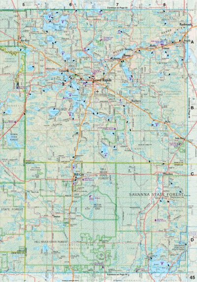 Minnesota Atlas & Gazetteer Page 45 Preview 1