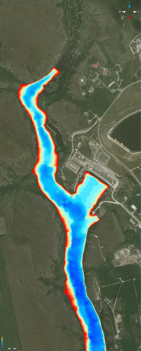 1.Олександрівське водосховище, р. Південний буг (Миколаївска область). Карта глибин. Preview 1