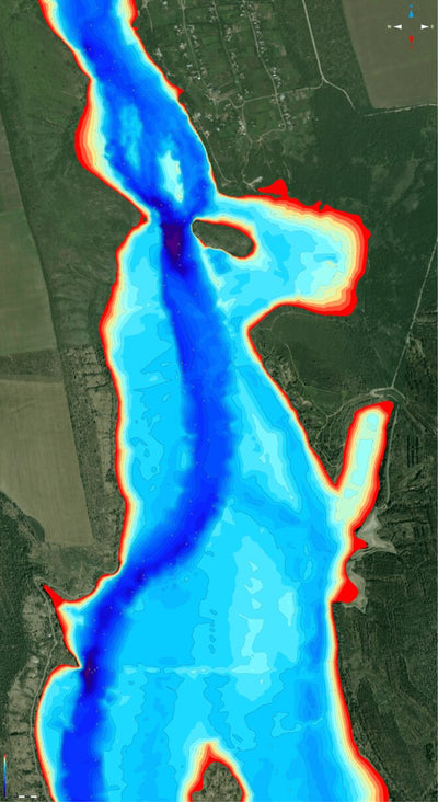 3.Олександрівське водосховище, р. Південний буг (Миколаївска область). Карта глибин. Preview 1