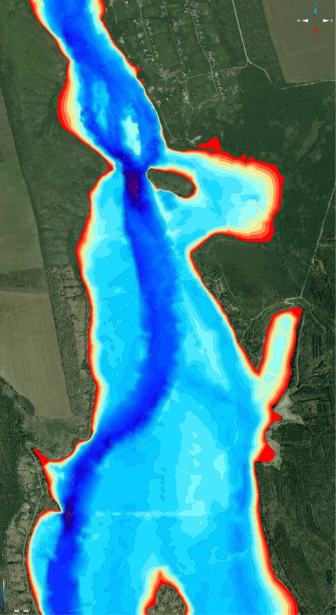 3.Олександрівське водосховище, р. Південний буг (Миколаївска область). Карта глибин. Preview 1