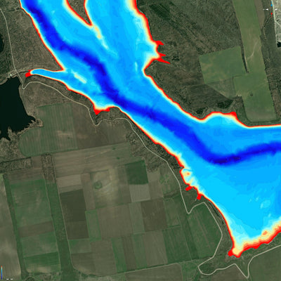 4.Олександрівське водосховище, р. Південний буг (Миколаївска область). Карта глибин. Preview 1
