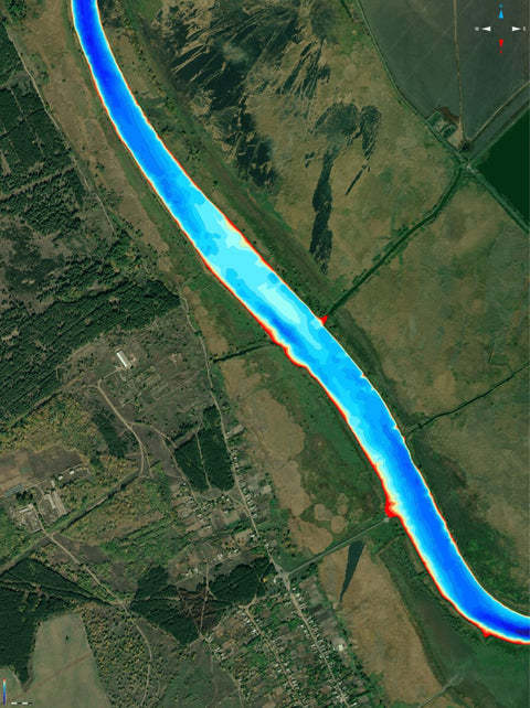 20. Південний Буг річка (м.Нова Одеса, ч.1) Миколаївська область. Карта глибин. Preview 1