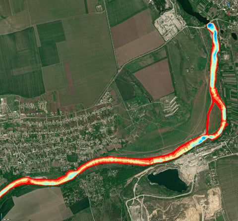 02. Південний Буг річка (с.Олександрівка) Миколаївська область. Карта глибин. Preview 1