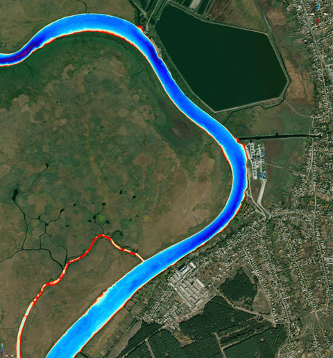 21. Південний Буг річка (м.Нова Одеса, ч.2) Миколаївська область. Карта глибин. Preview 1