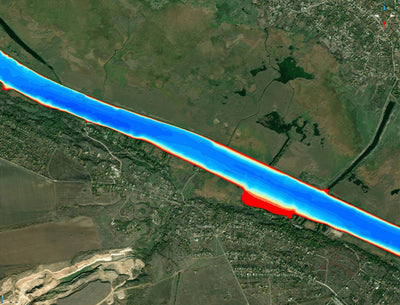 24. Південний Буг річка (с.Тернувате) Миколаївська область. Карта глибин. Preview 1