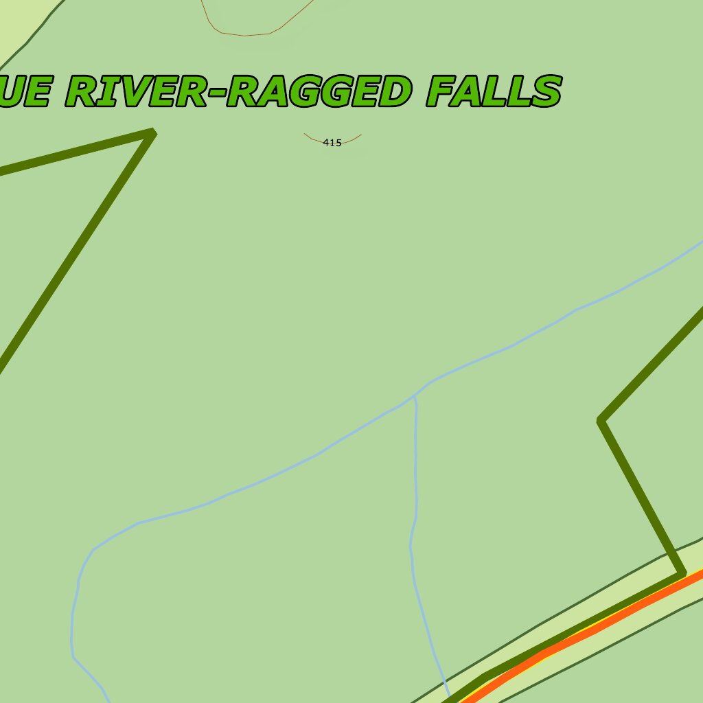 Ontario Provincial Park: Oxtongue River-Ragged Falls Map by Xavier Maps ...