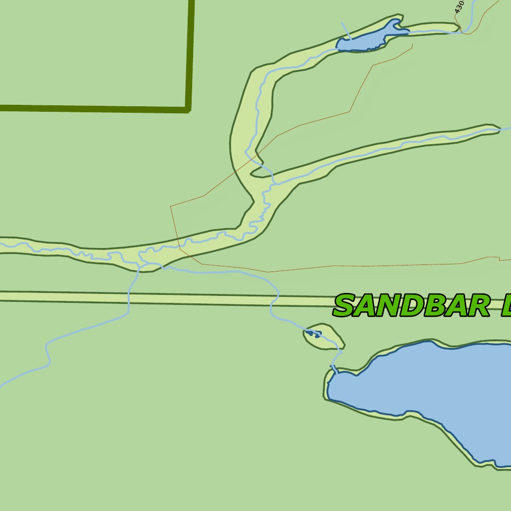 Ontario Provincial Park: Sandbar Lake Map by Xavier Maps | Avenza Maps