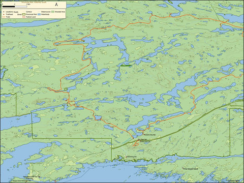 Ontario Provincial Park: Killarney South Map Preview 1